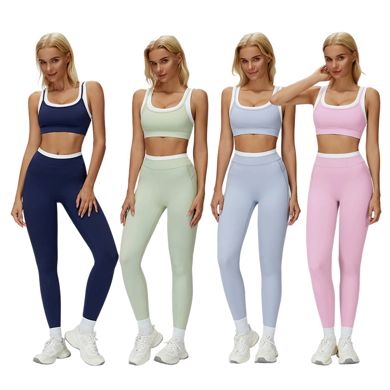 Women's Ribbed Two-Piece Workout Set