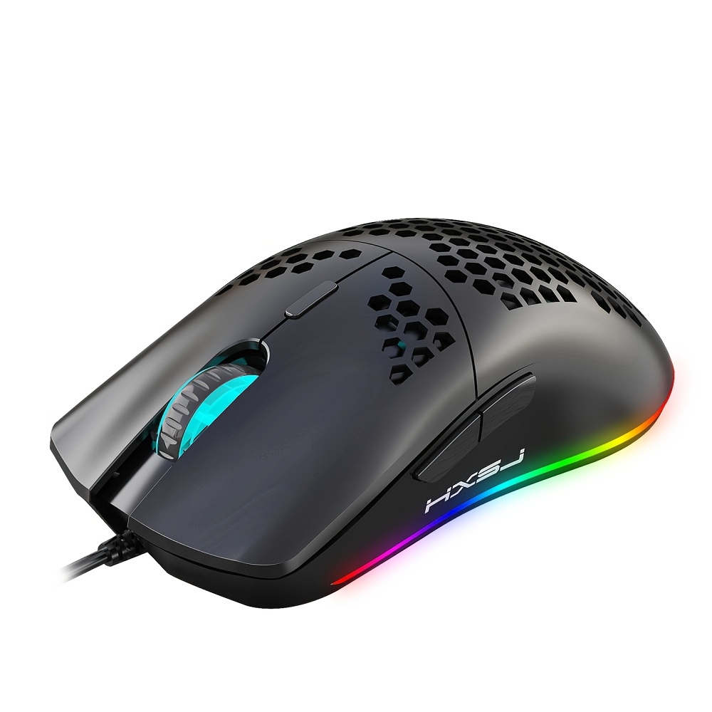 Wired Gaming With RGB Lighting Mouse