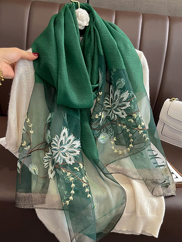 Embroidered Leisure Fashion Shawl&Scarf