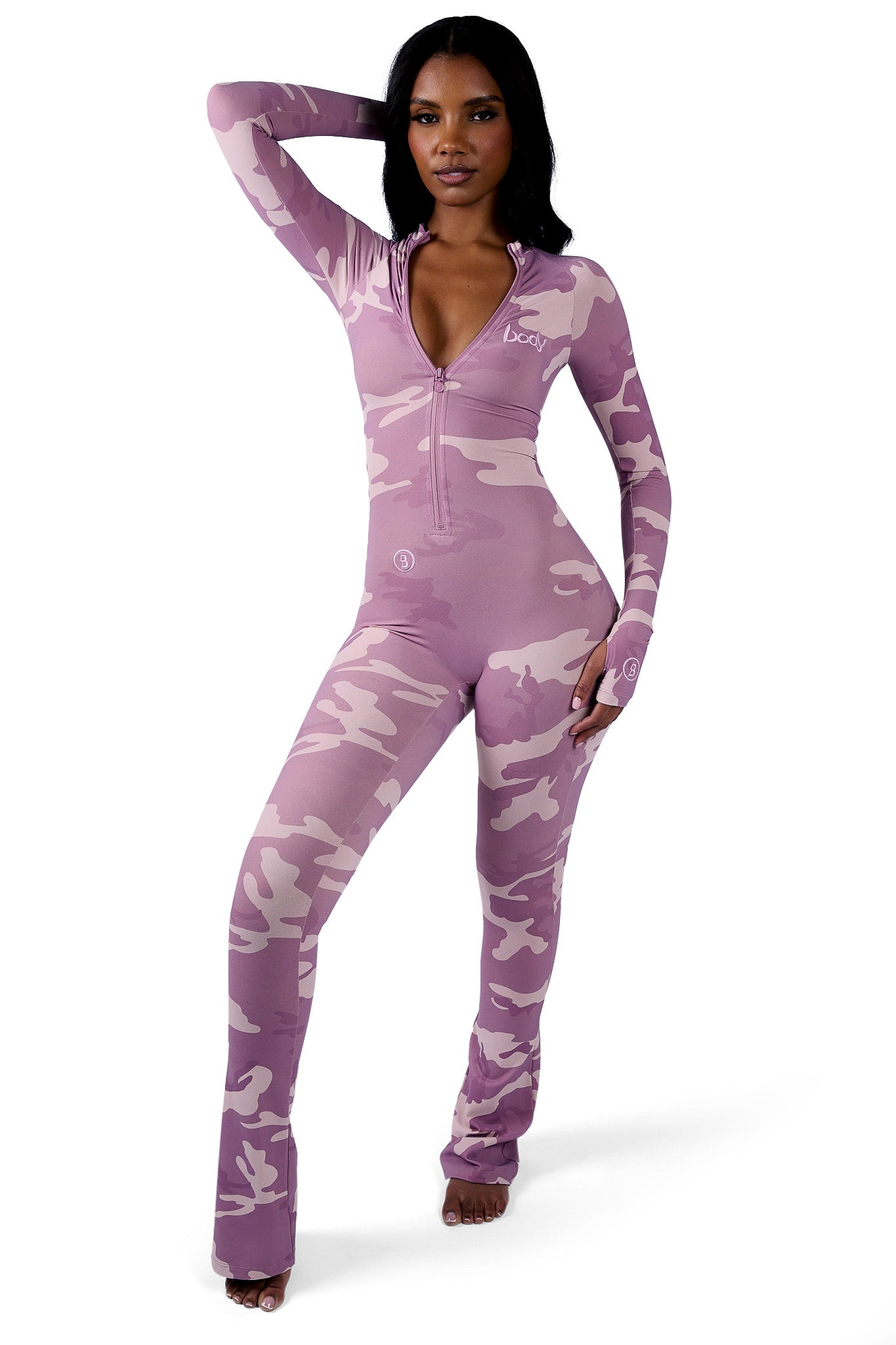 BASICS JUMPSUIT (PINK CAMO)