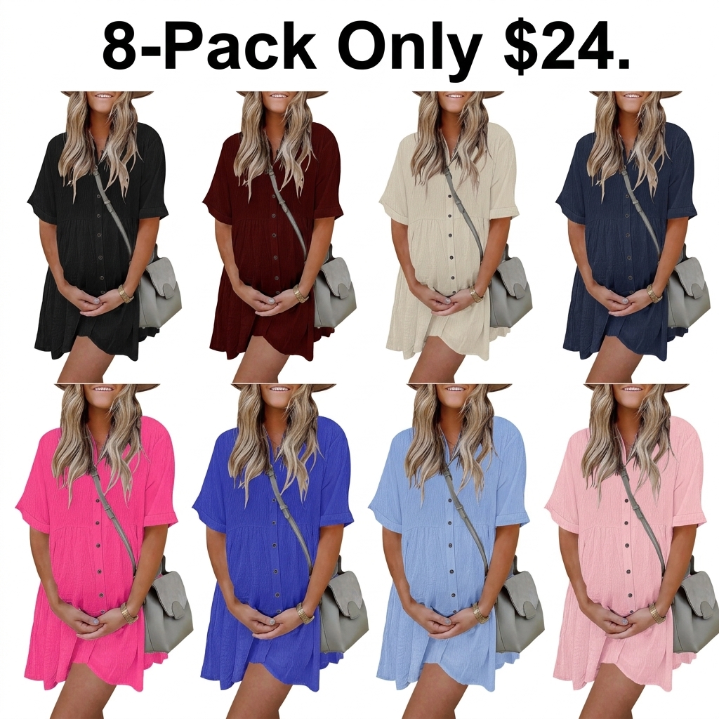 Women's Textured Babydoll Dress