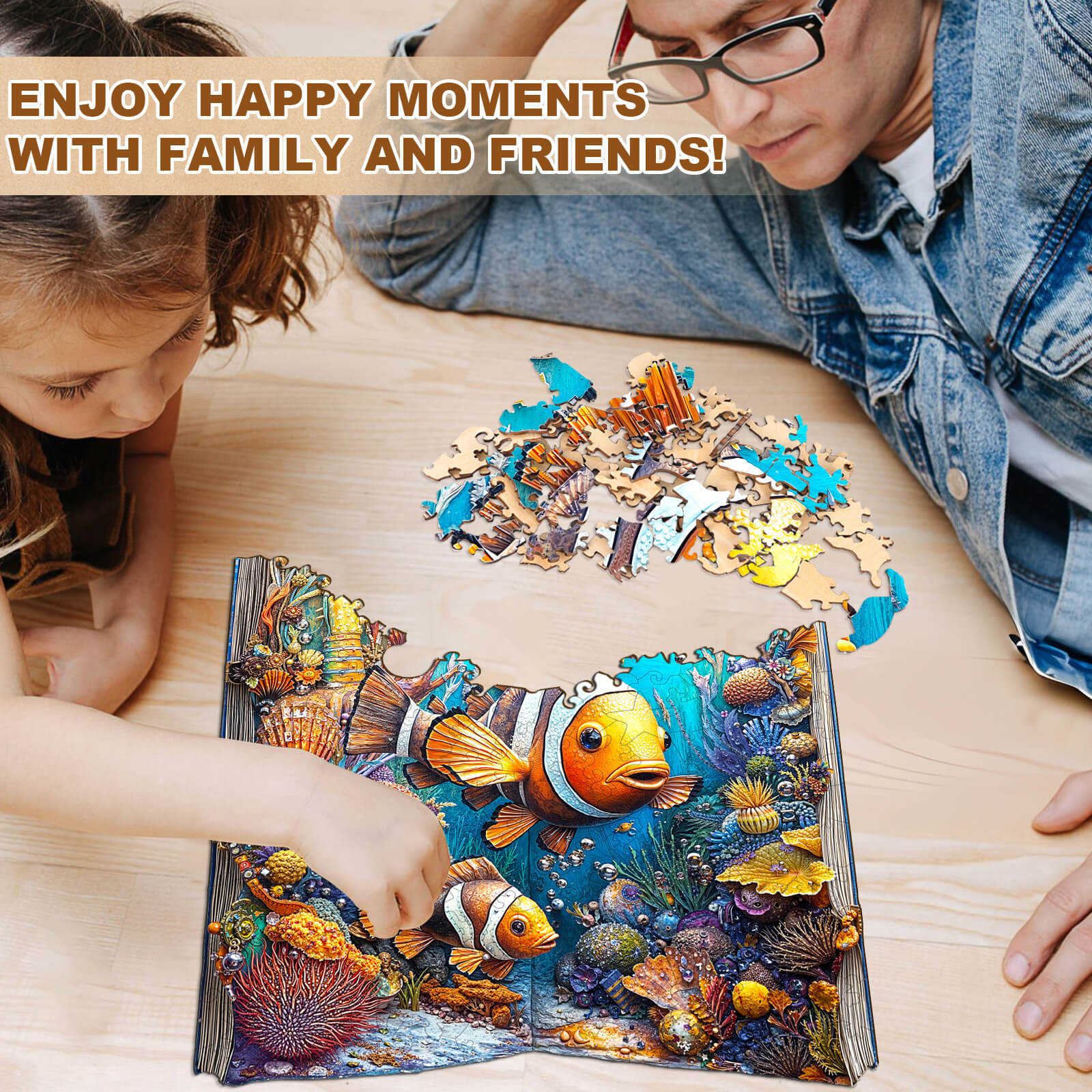 Clownfish Story Wooden Jigsaw Puzzle