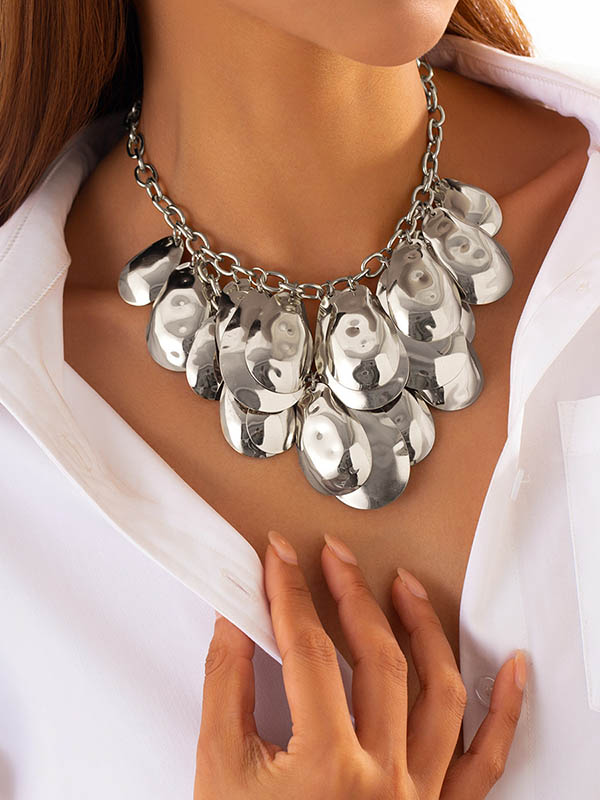 Chains Solid Color Necklaces Accessories