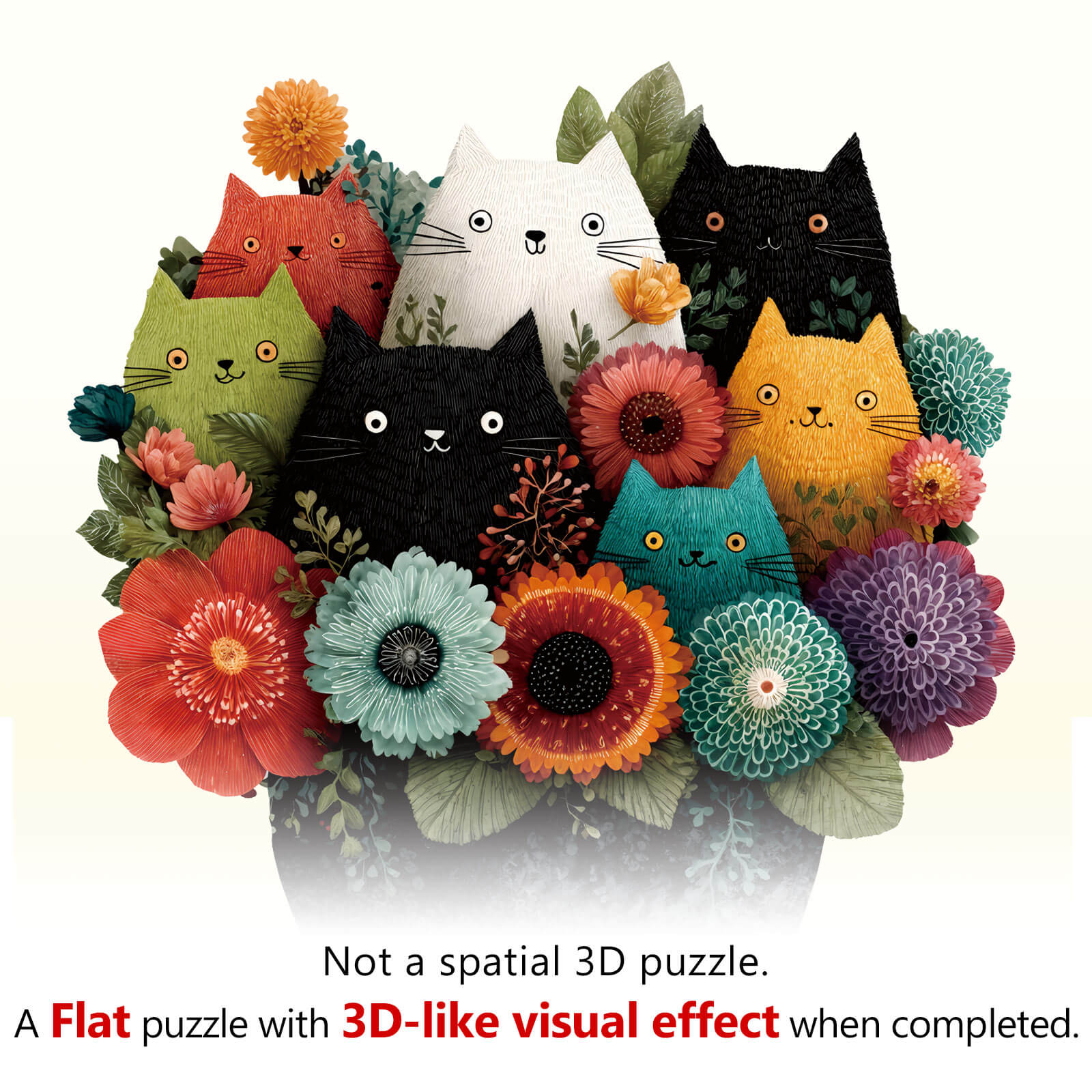 Felted Friends Wooden Jigsaw Puzzle