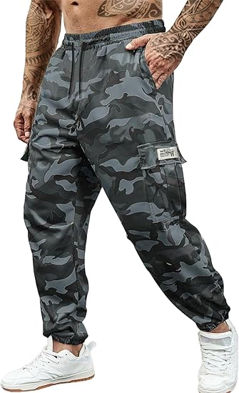 Men's Multi - Pocket Streetwear Cargo Pants - Rugged Durable Construction
