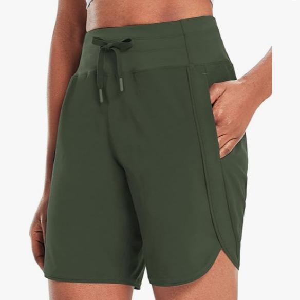 🔥Women’s High-Waist Quick-Dry Athletic Shorts (3