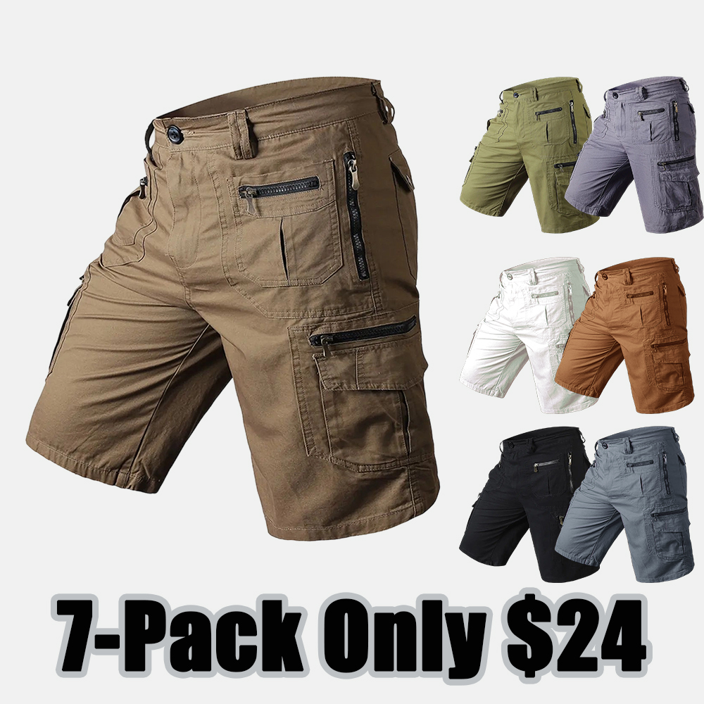 Men's Large Size Work Shorts, Men's Tactical Work Shorts - Quick Dry & Lightweight - Multi-Pocket Outdoor Style Shorts