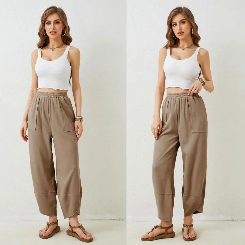 🔥8- PACK Women's Harem Barrel Pants