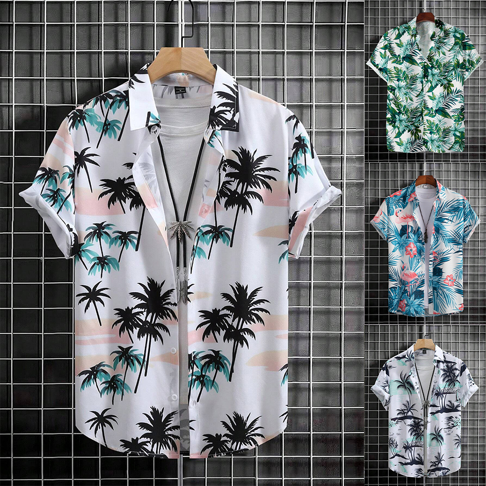 Men's Vacation Short Sleeve Printed Shirts Tops
