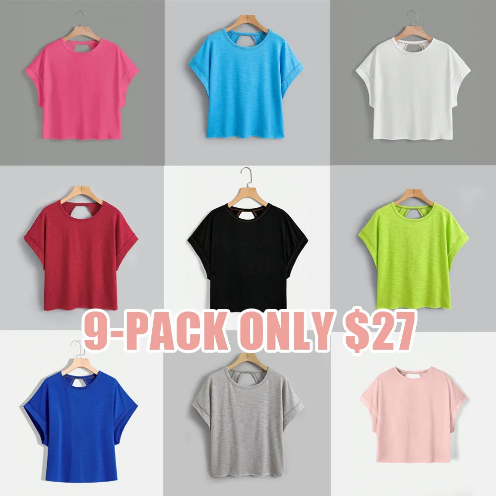 Women's Asymmetrical Cut-Out Batwing Tee