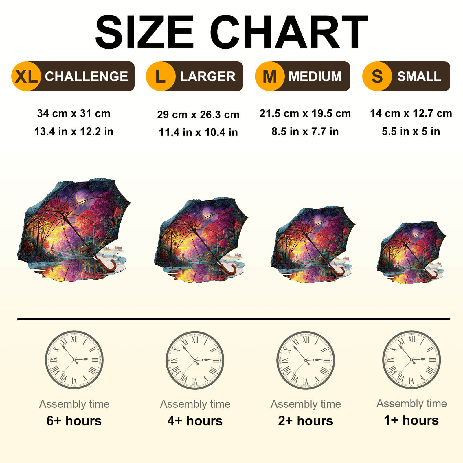 Umbrella Fantasy Wooden Jigsaw Puzzle