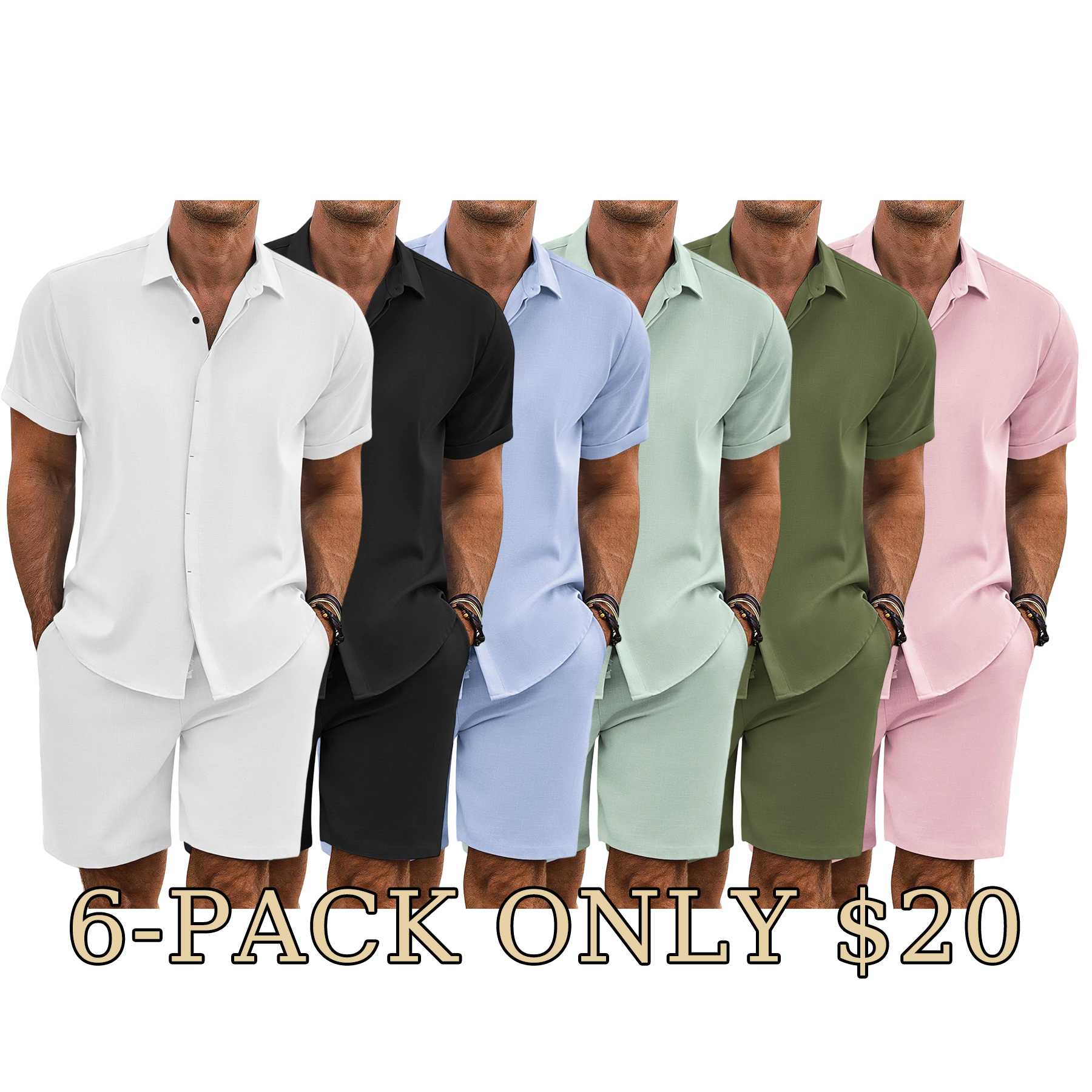 Breezy Linen Summer Shirt & Shorts Set