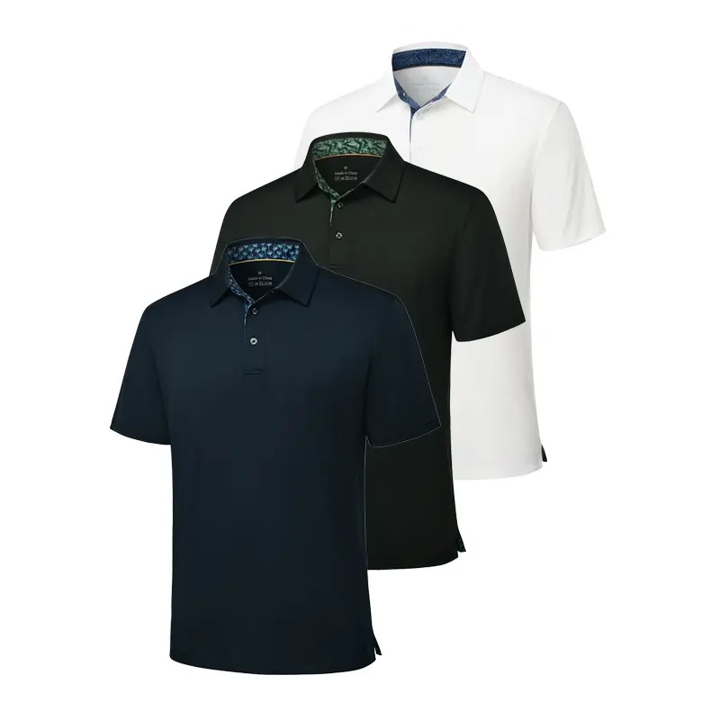 Men's Polo Shirts – Soft Breathable Cotton, Comfortable Short Sleeve Casual Fit