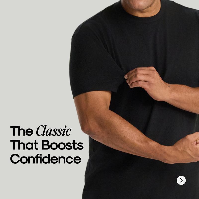 👔 Men’s Classic Crew Neck Short Sleeve T-Shirt — Everyday Comfort