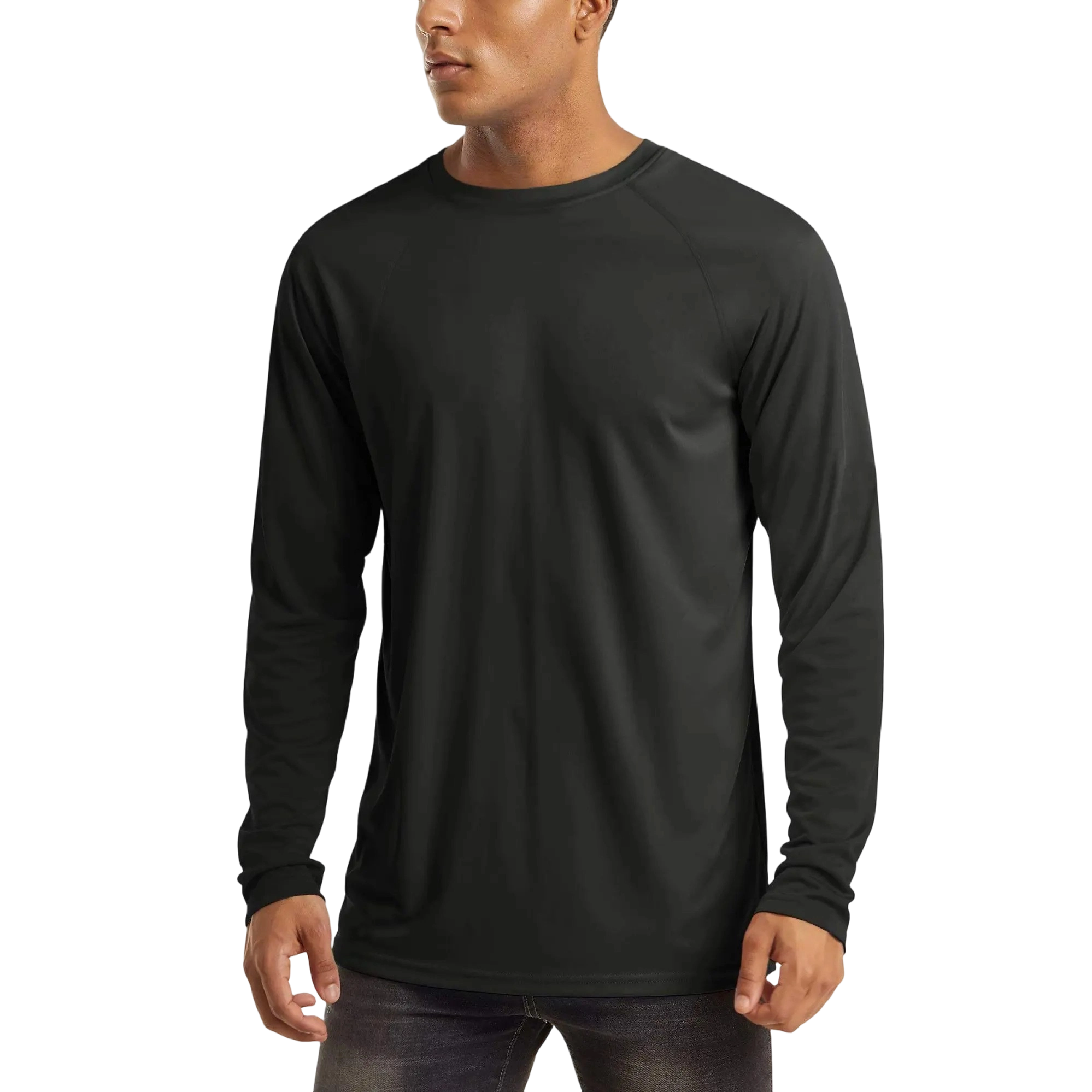 8 Pack Men's UPF 50+ Long Sleeves Shirts Quick Dry Lightweight Summer Sportswear Tops