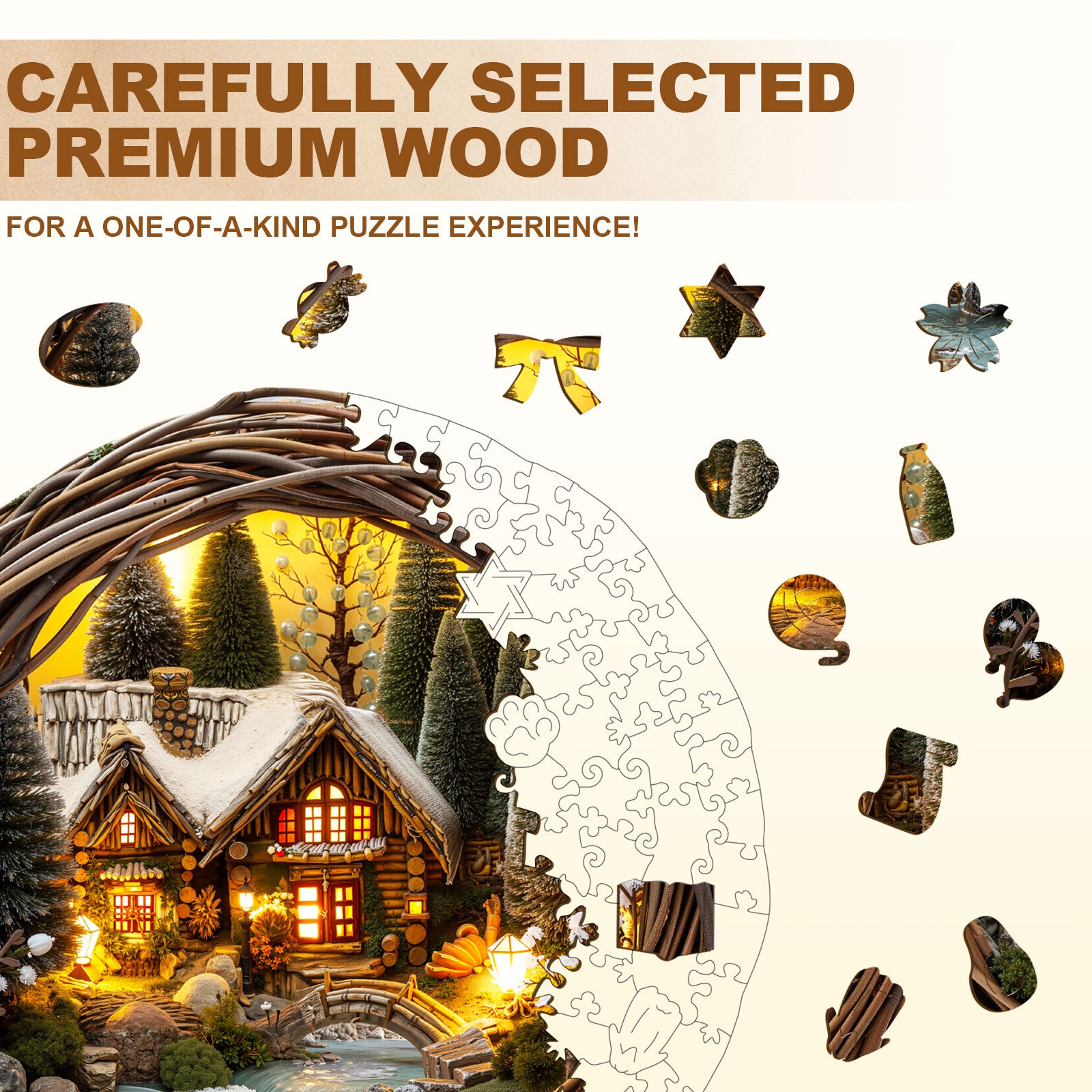 Forest Haven Wooden Jigsaw Puzzle