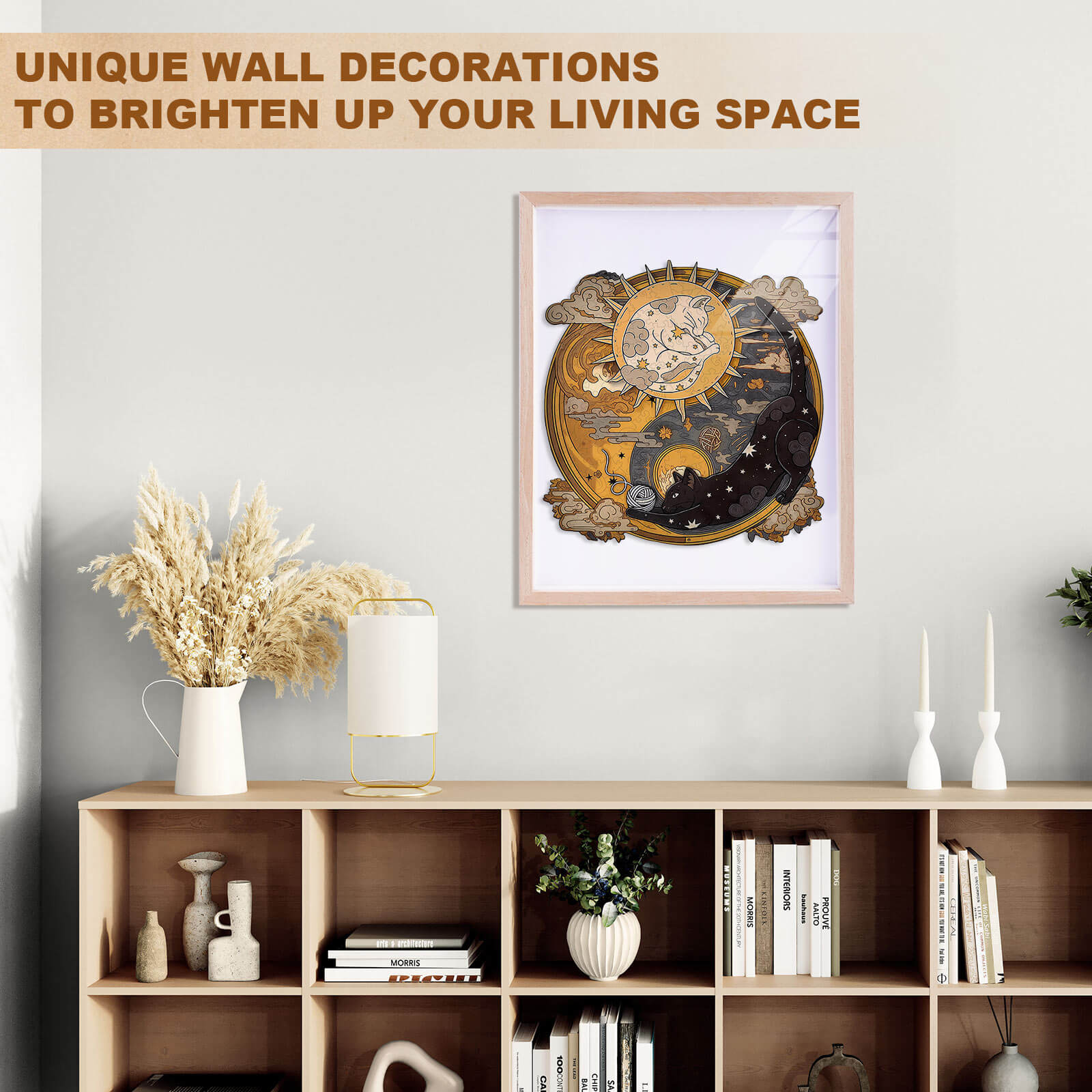 Yin Yang Cat Wooden Jigsaw Puzzle