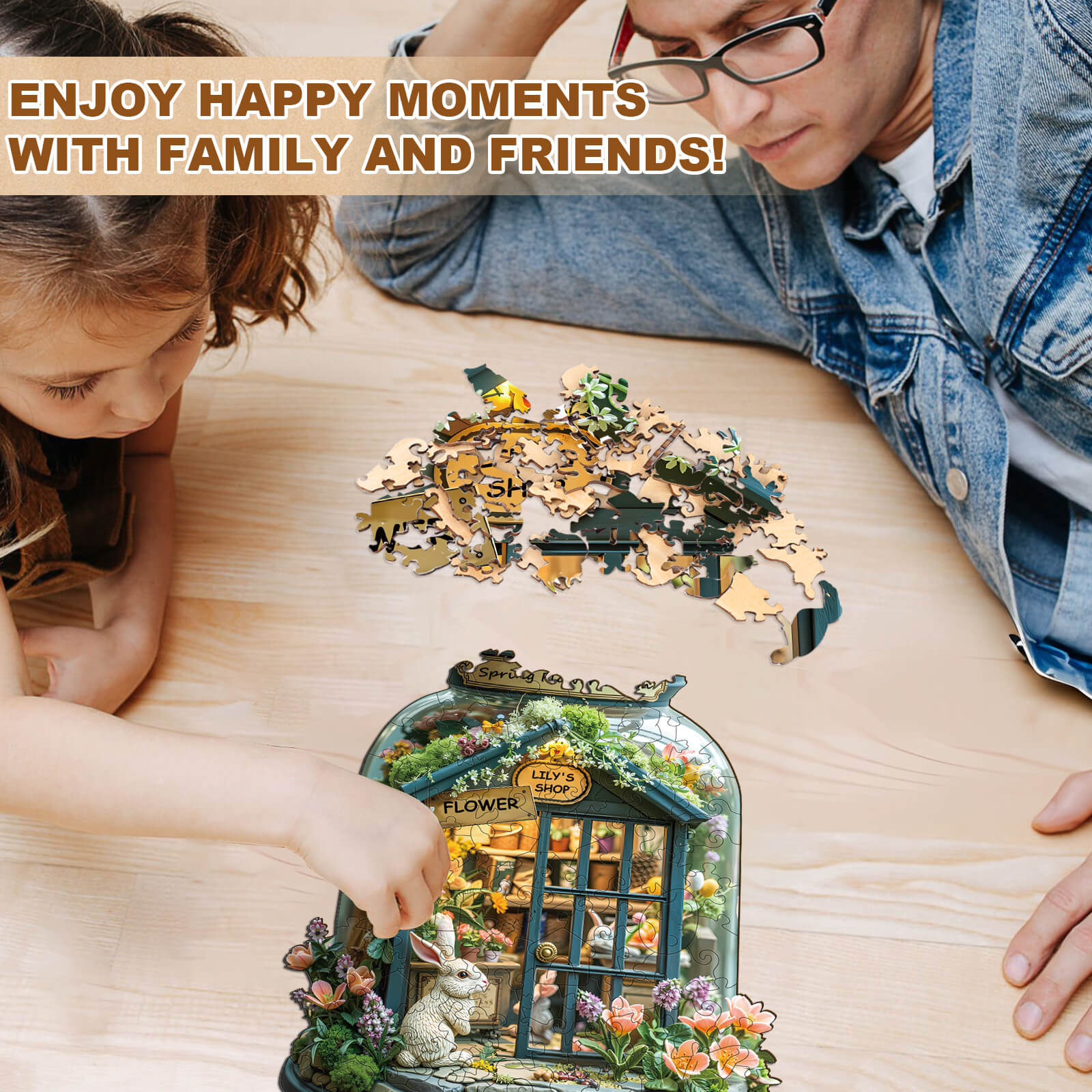 Lily's Flower Shop Wooden Jigsaw Puzzle