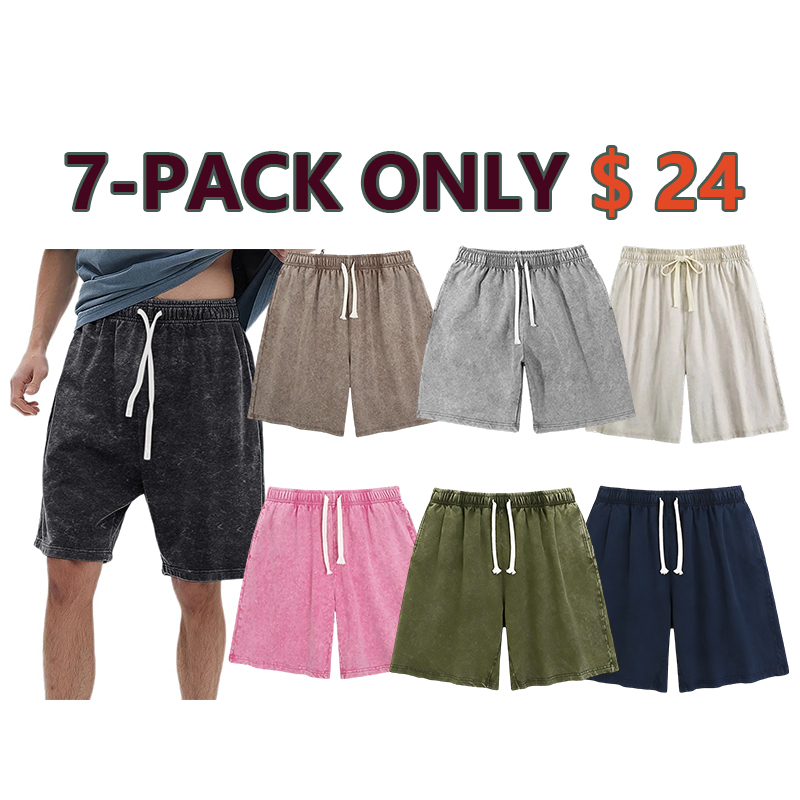 Vintage Acid-Washed Athletic Sweat Shorts