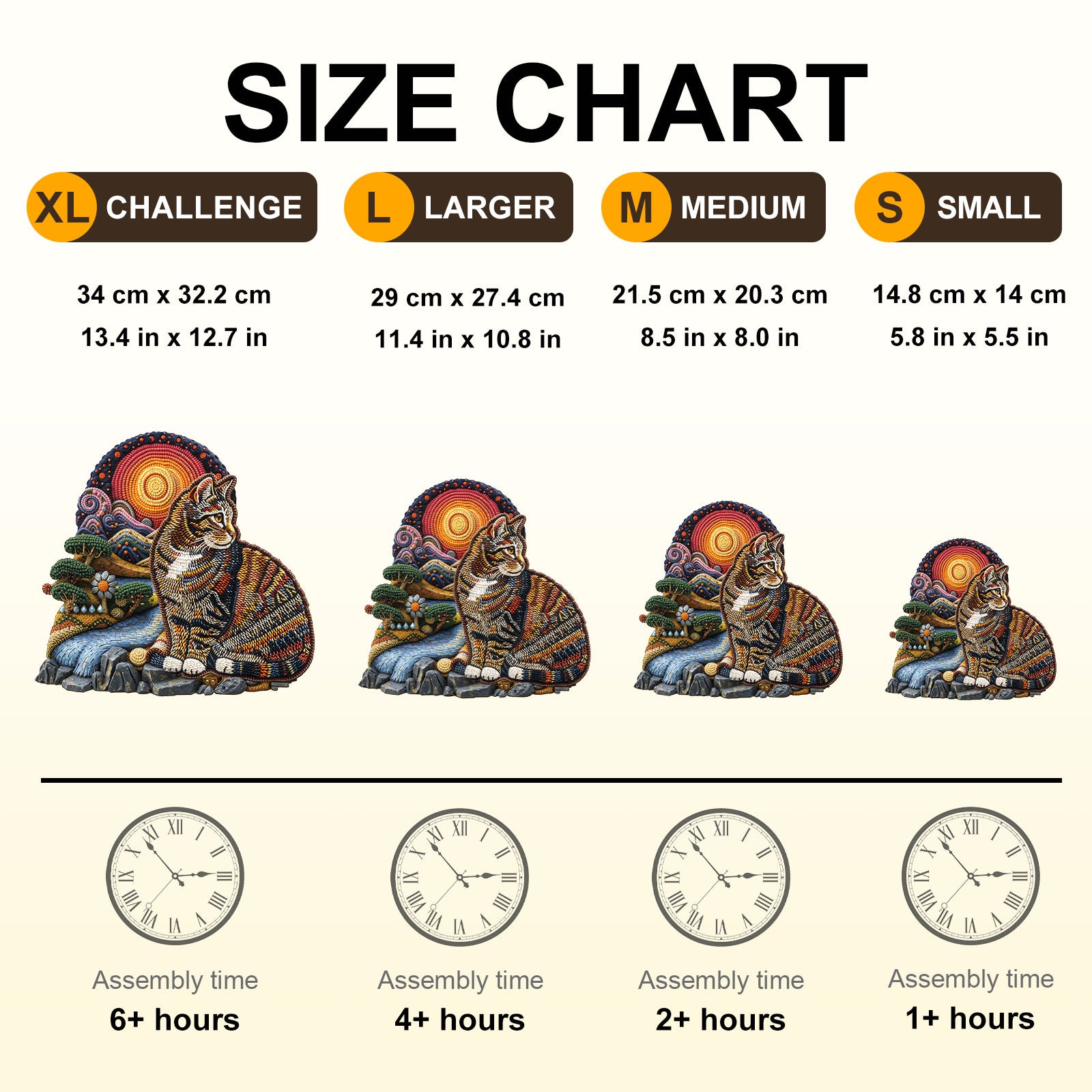 Knitted Kitten Wooden Jigsaw Puzzle