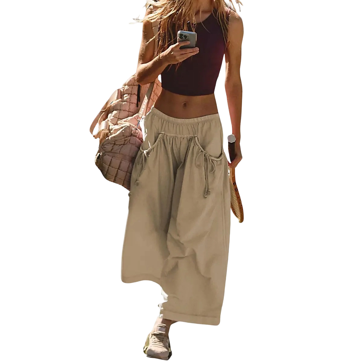 ✨ Women’s Wide-Leg Parachute Track Pants