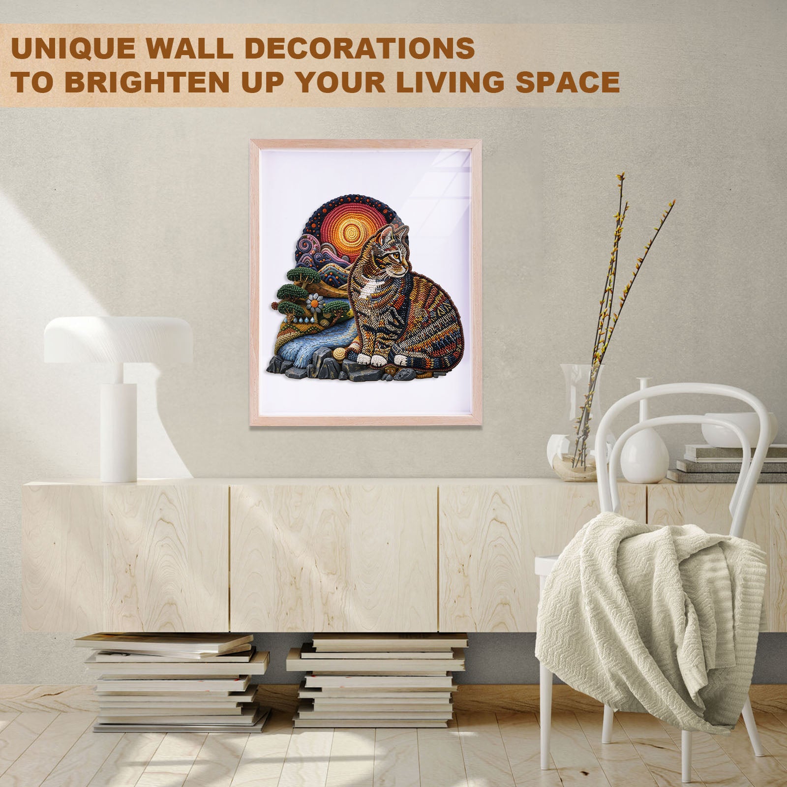 Knitted Kitten Wooden Jigsaw Puzzle