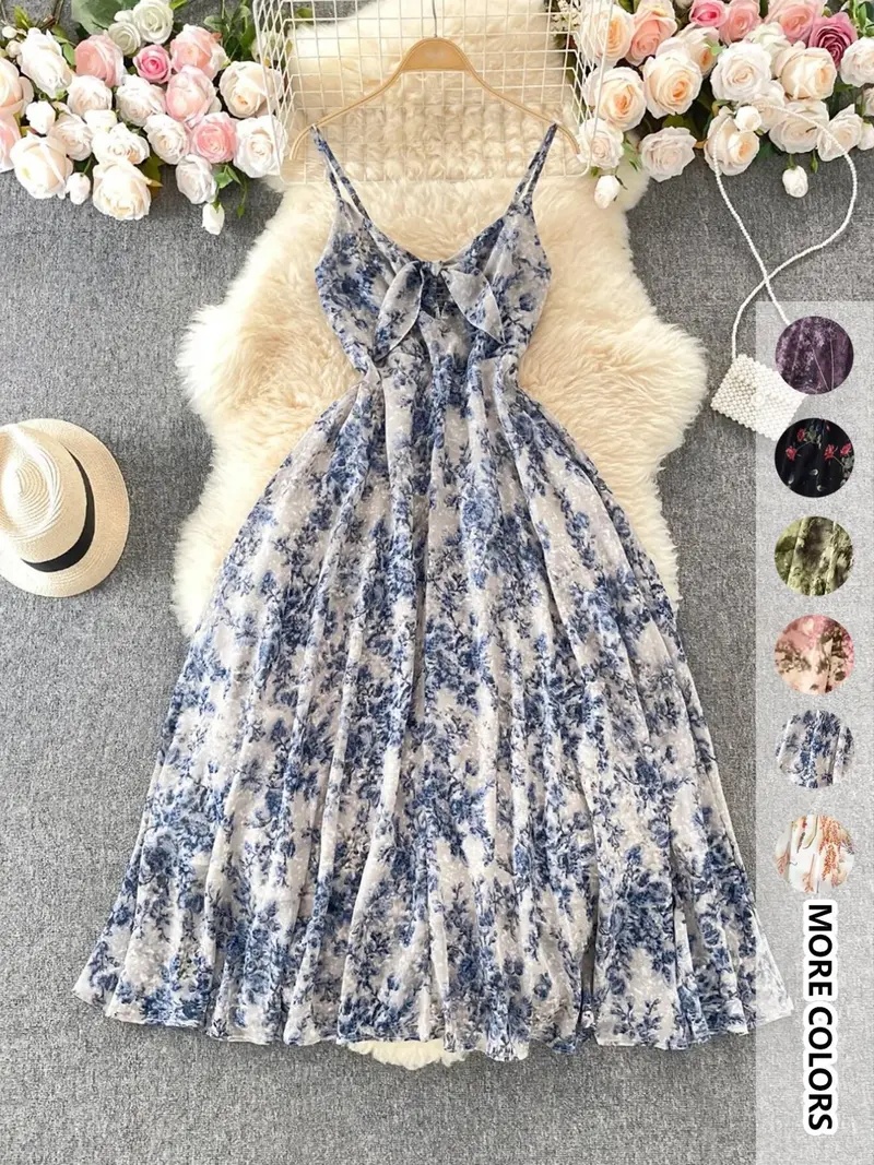 Women's Boho Floral-Print Cami Dress