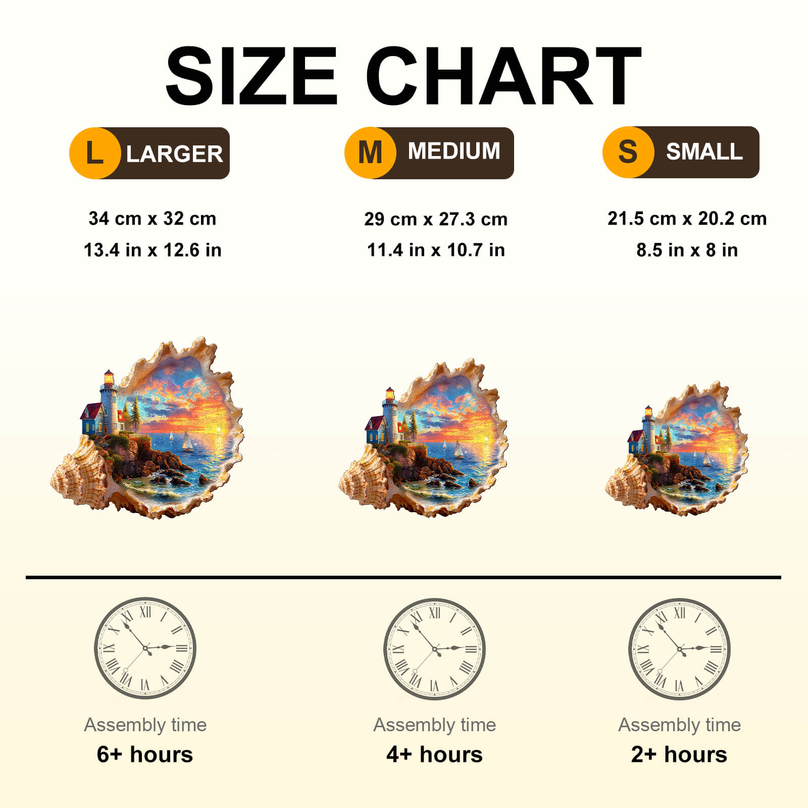 Sunset by the seaside Wooden Jigsaw Puzzle