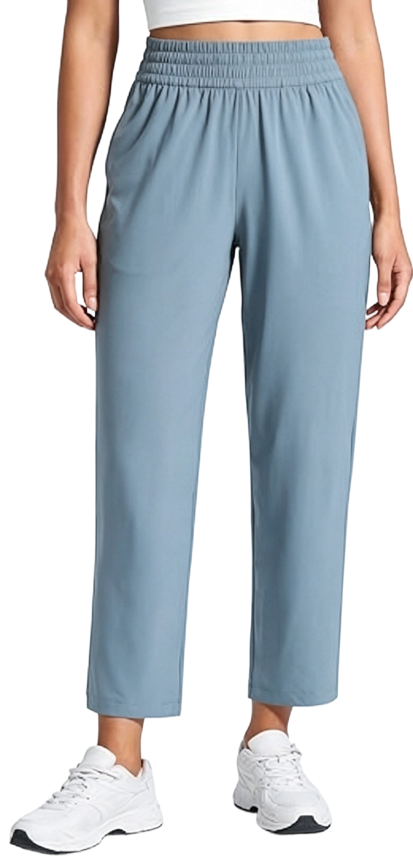 Lightweight Drapey Tapered Ankle Pants for Women