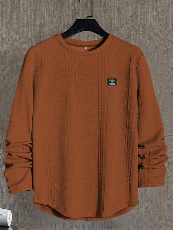 Men’s Knit Pullover – Regular Fit Crewneck Long Sleeve Top