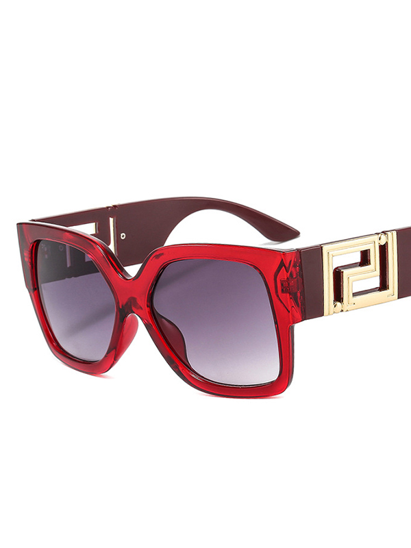 Geometric Hollow Sun-Protection Sunglasses Accessories