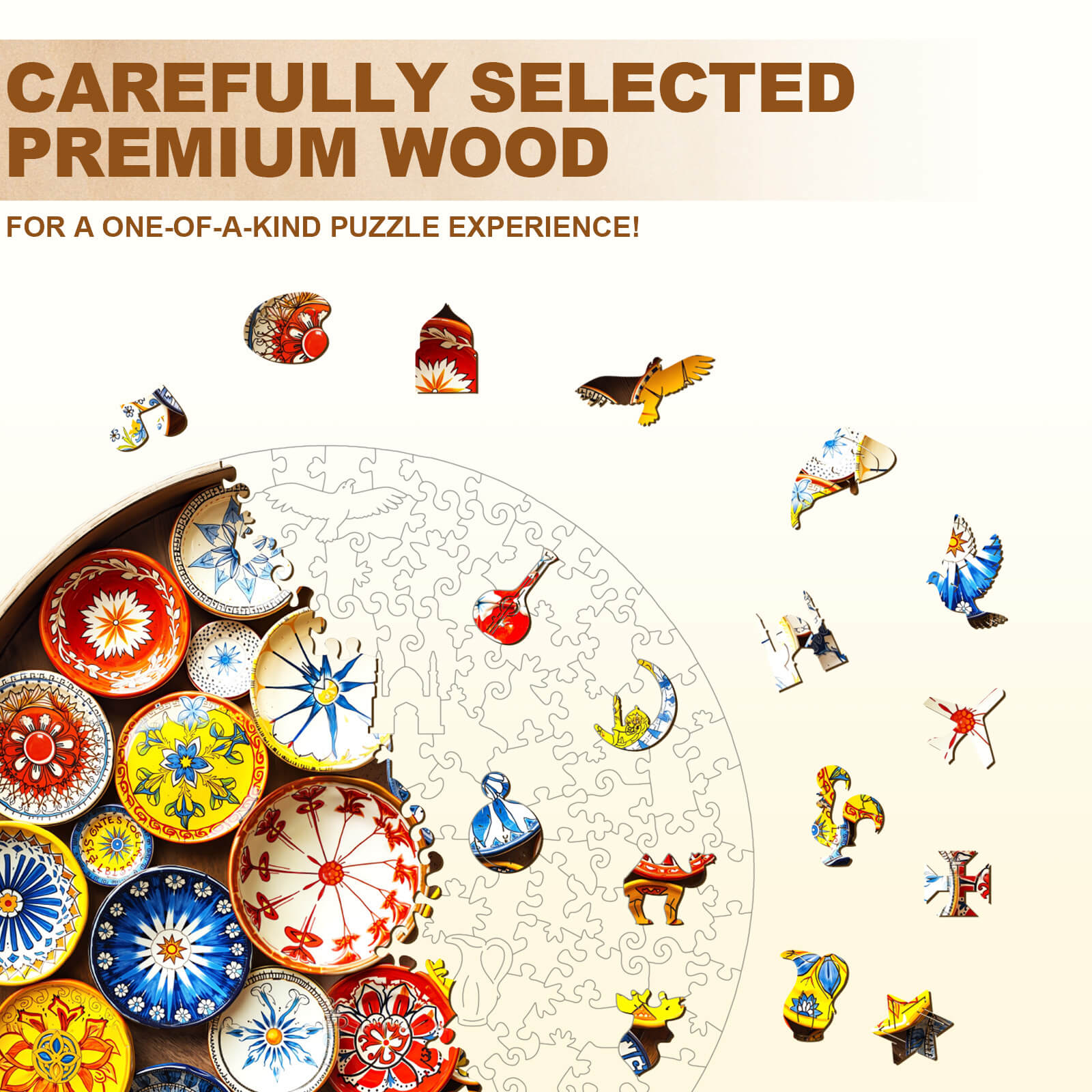 Andalusian Tiles– Spain Wooden Jigsaw Puzzle