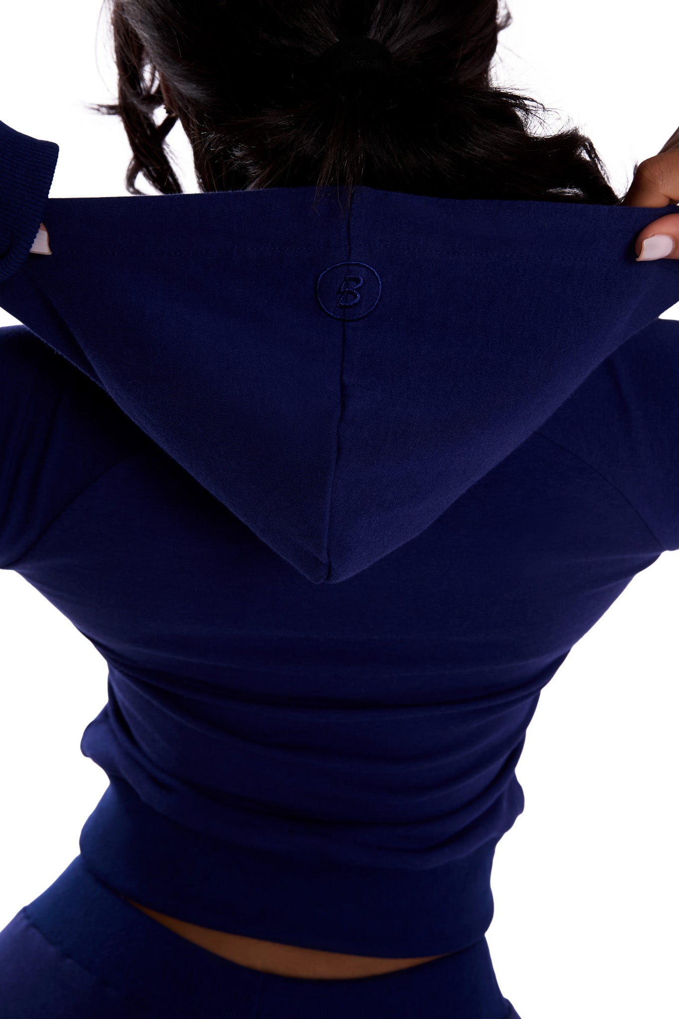 BODY KNITWEAR ZIP HOODIE (NAVY)