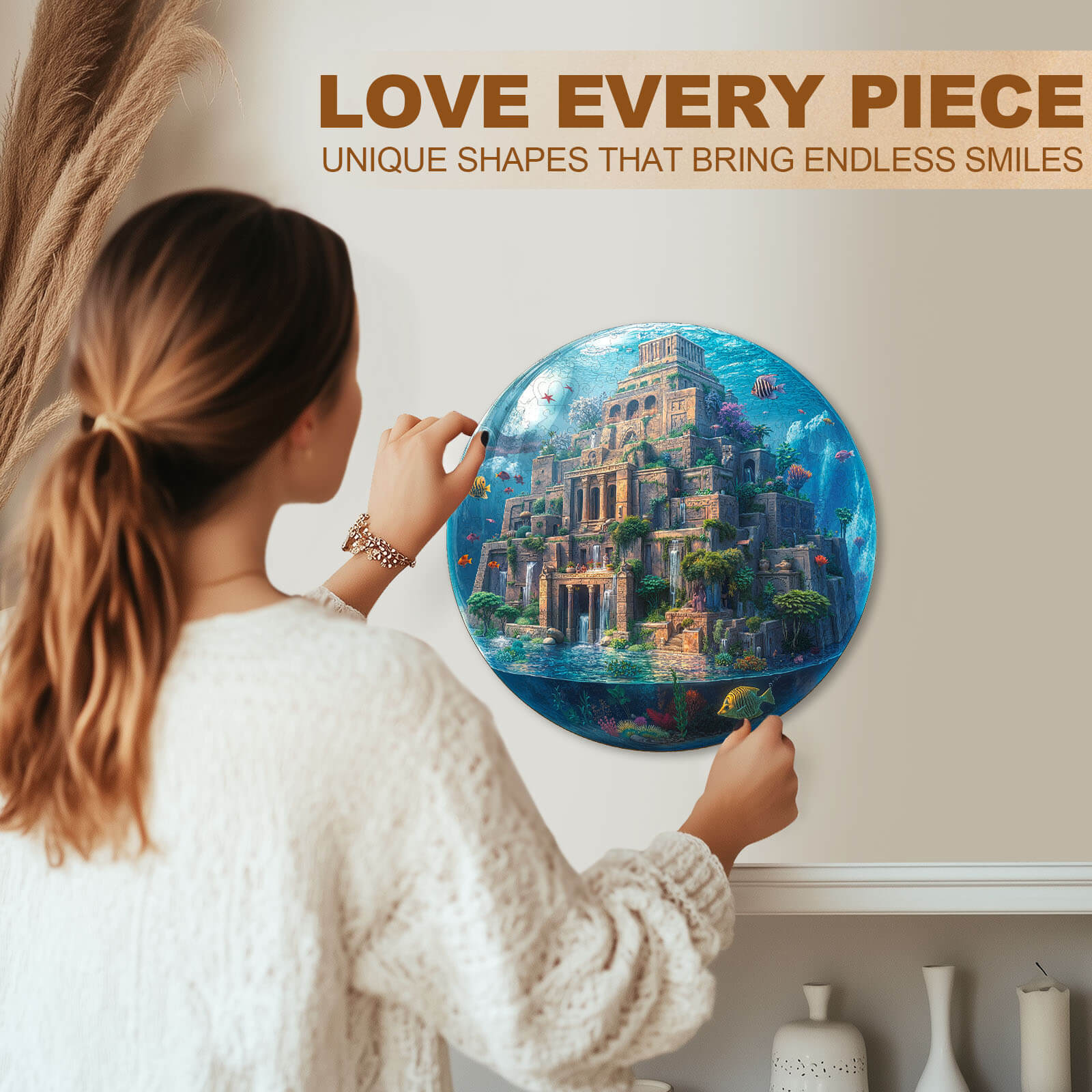 Underwater Sky Garden Wooden Jigsaw Puzzle