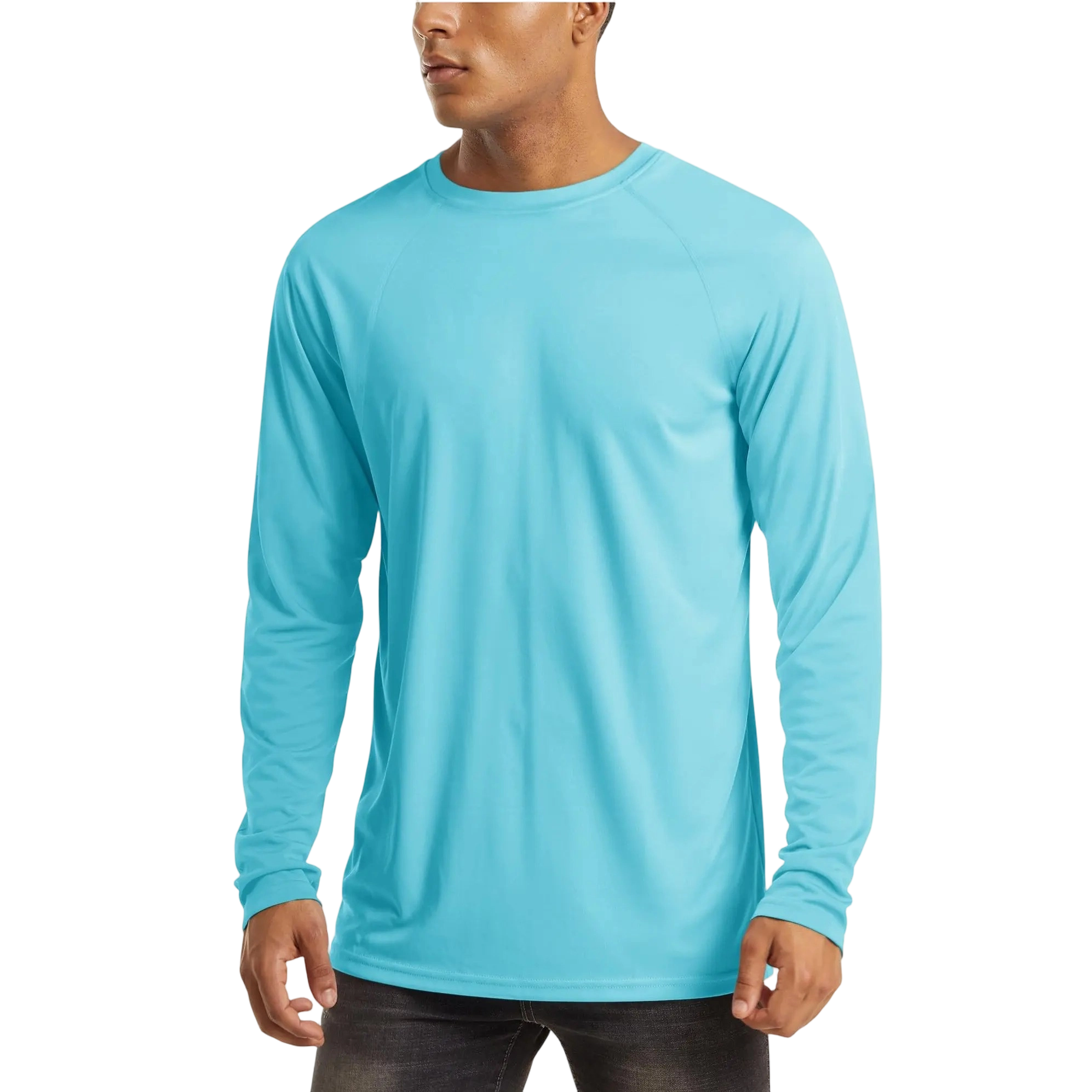 Men's UPF 50+ Long Sleeve Quick Dry Rash Guard Shirt