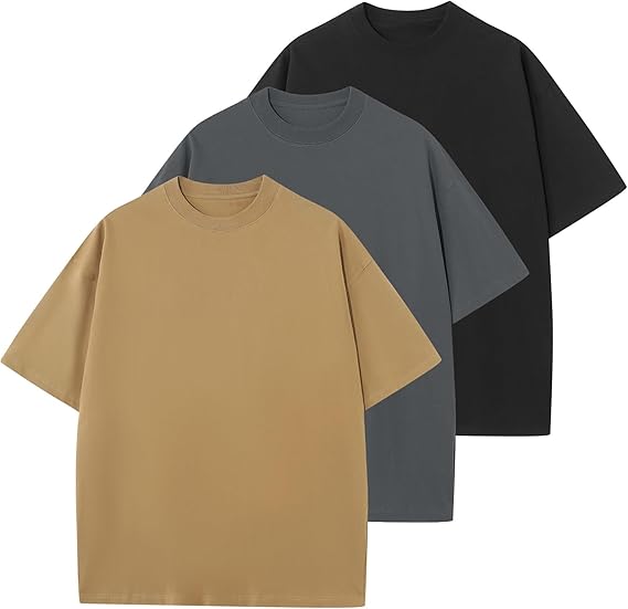 Men’s Oversized Cotton Crewneck T-Shirt (Unisex Fit)