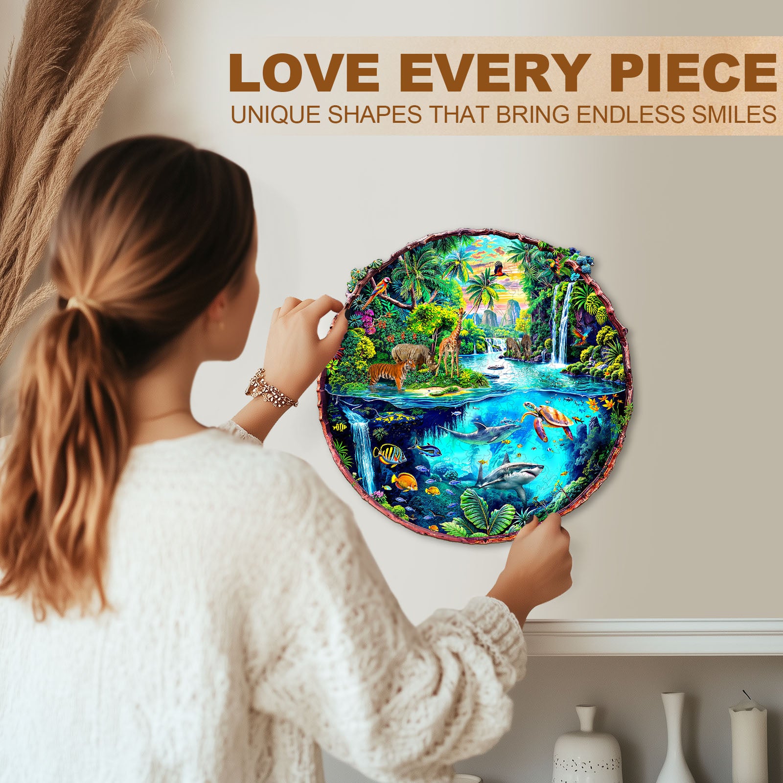 World Fusion Wooden Jigsaw Puzzle