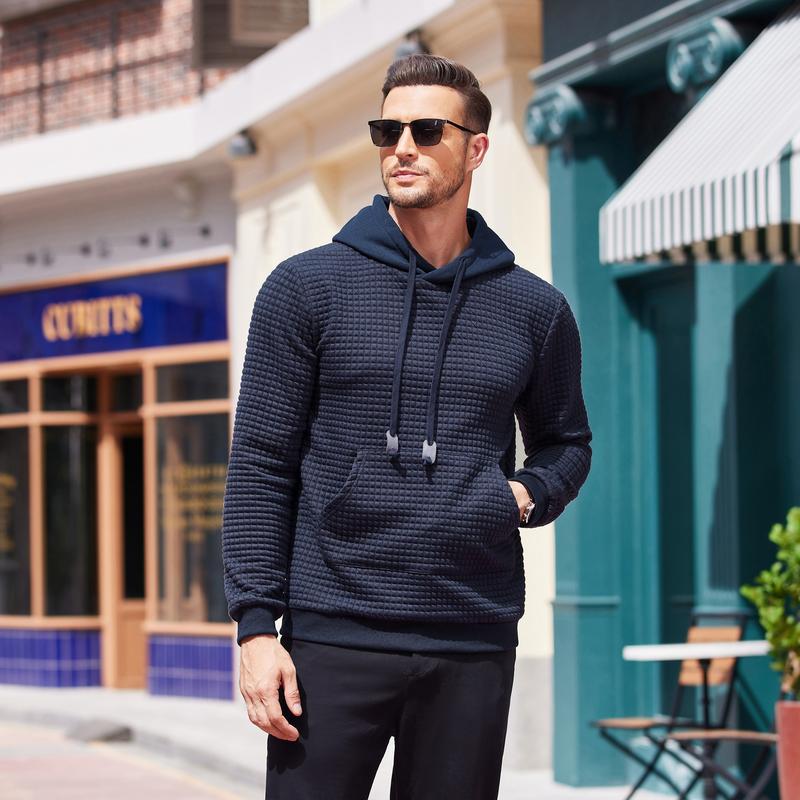 Men’s Athletic Pullover Hoodie with Kangaroo Pocket