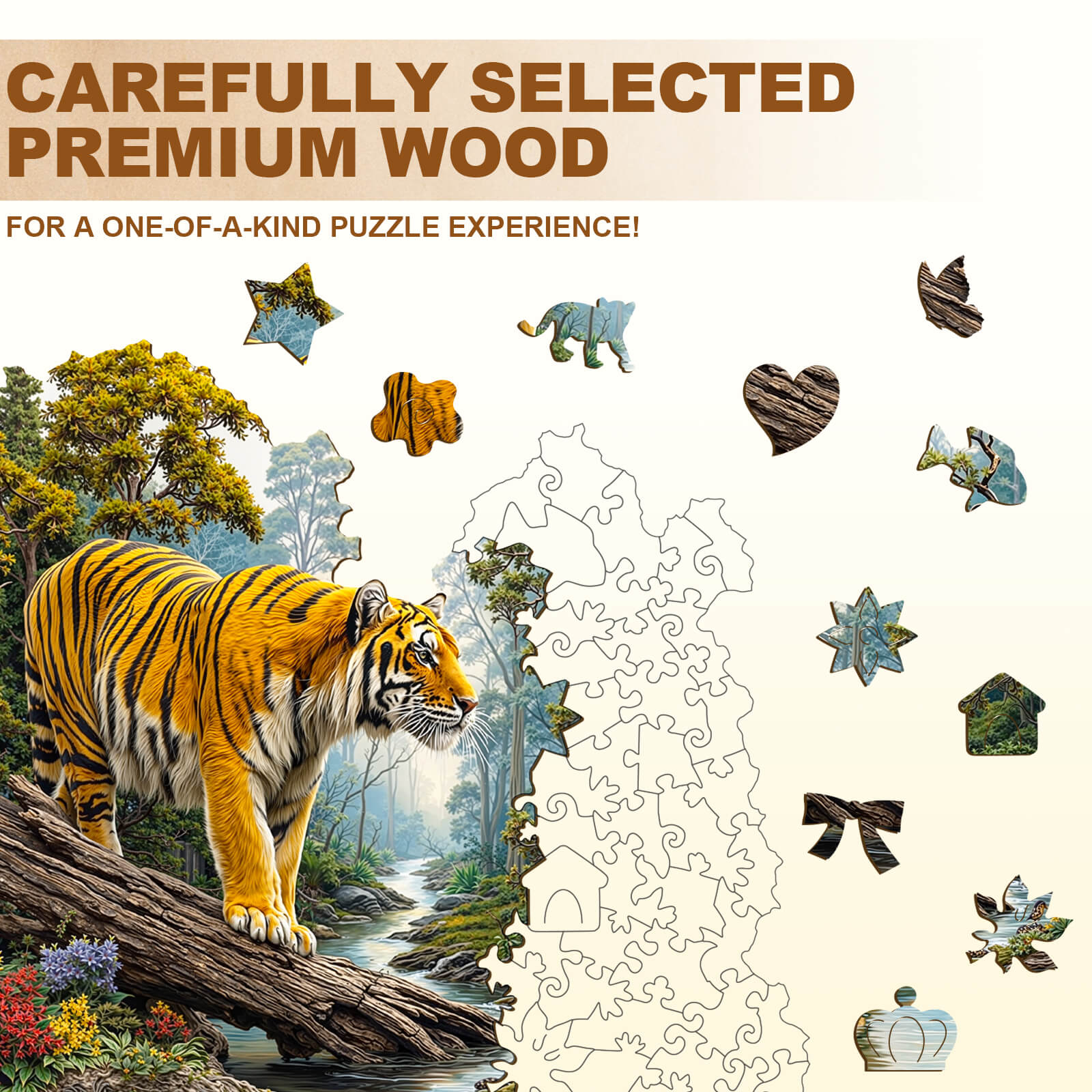 King of the Forest Wooden Jigsaw Puzzle