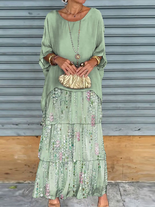 Elegant and comfortable floral dress 00f8