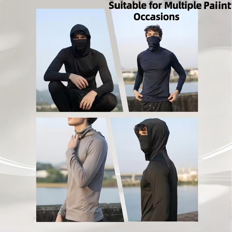 6-Piece Men's Casual Hoodie Pullovers UPF Sun Protection Soft Breathable