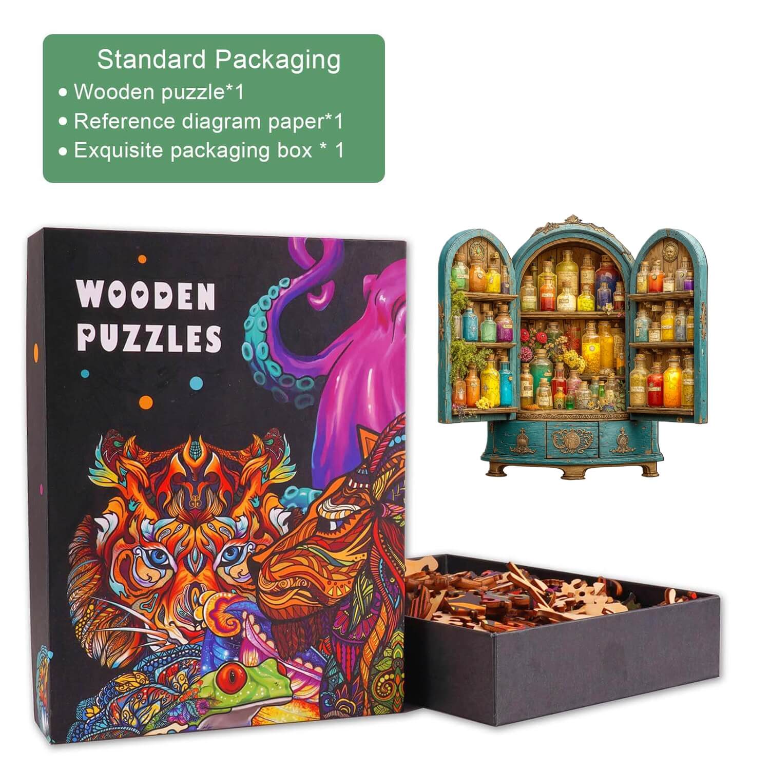 Magic Cabinet Wooden Jigsaw Puzzle