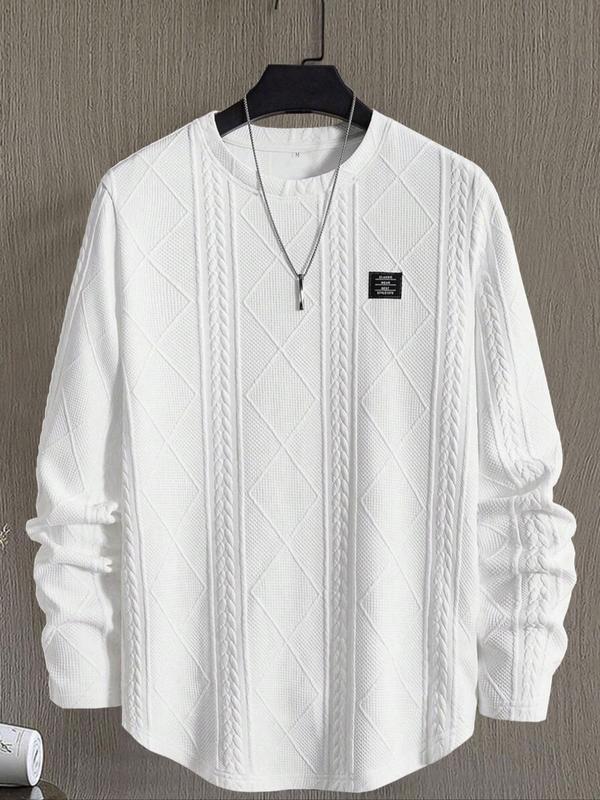 Men’s Knit Pullover – Regular Fit Crewneck Long Sleeve Top