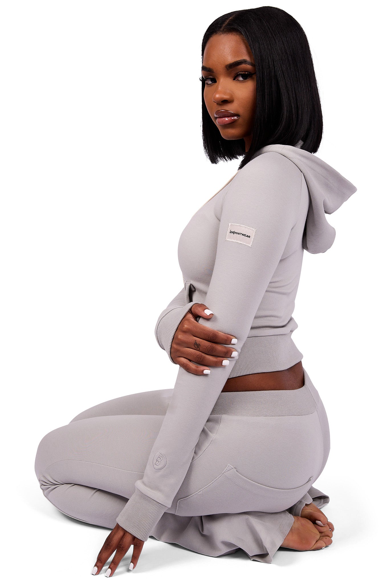 BODY KNITWEAR PANTS (SLATE GREY)