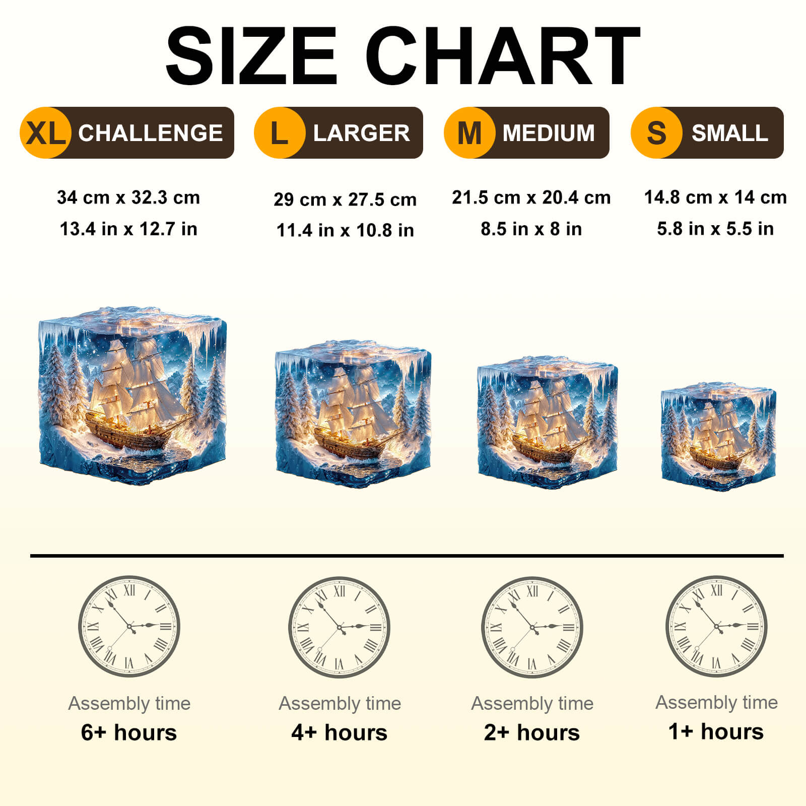 Frozen Pirate Ship Wooden Jigsaw Puzzle