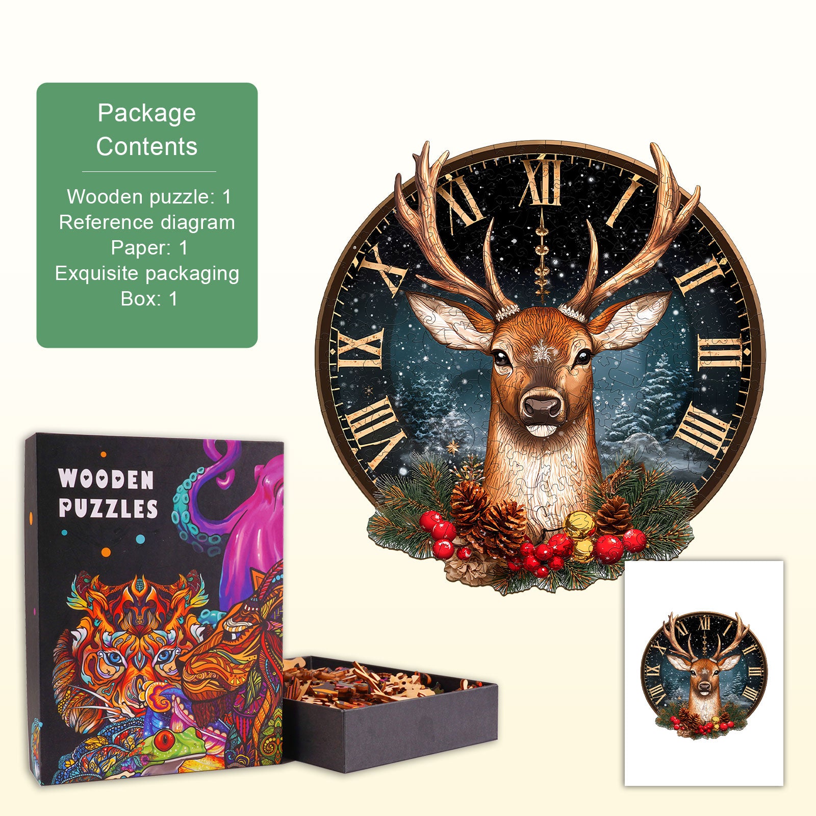 Winter moments Wooden Jigsaw Puzzle