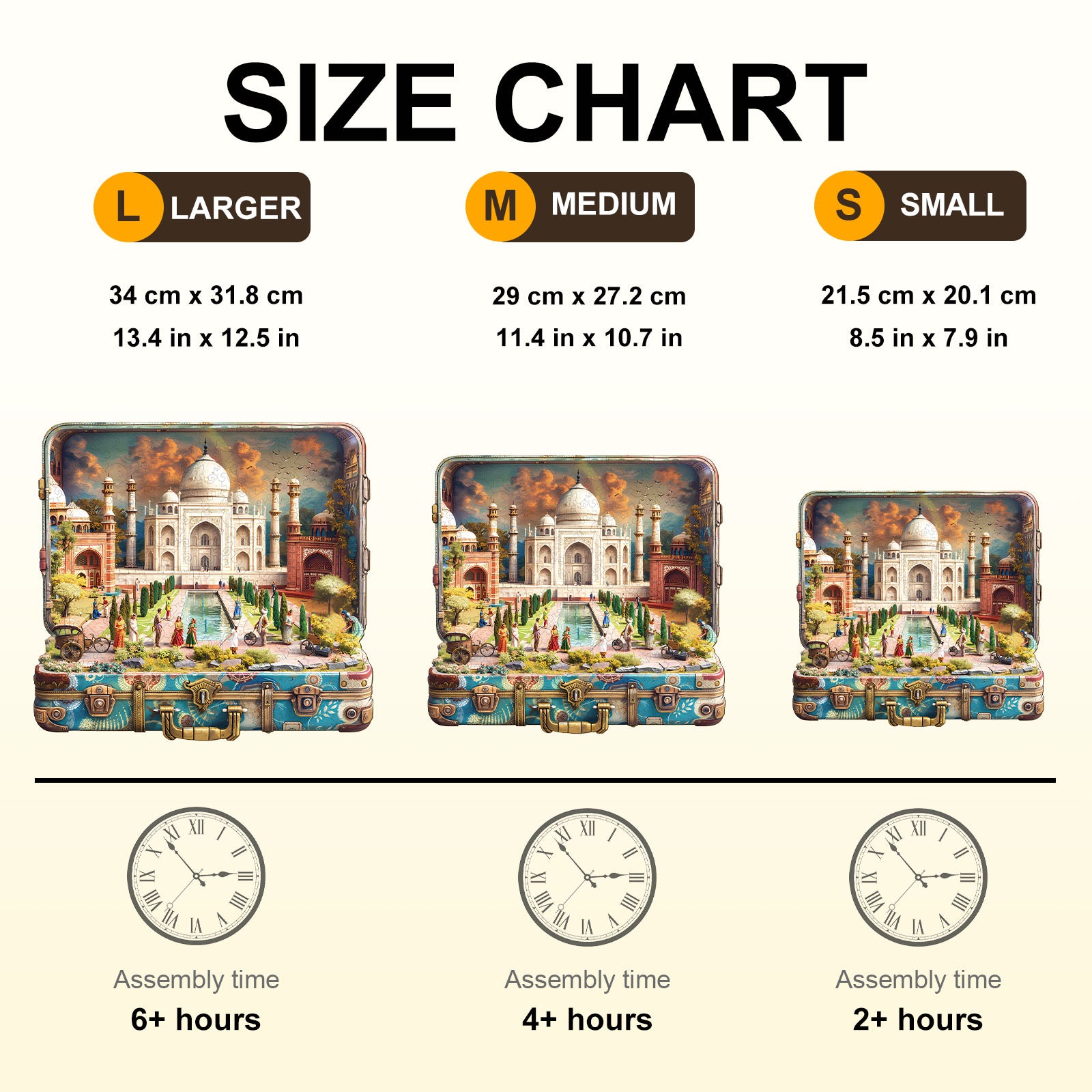Taj Mahal Tour Wooden Jigsaw Puzzle