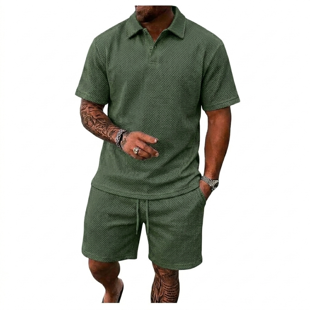 Men's Summer 2 Piece Athletic Casual Set