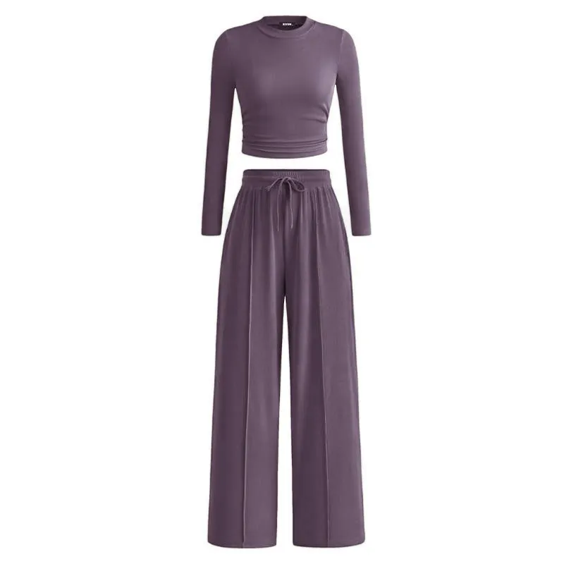 Women’s 2-Piece Ribbed Knit Lounge Set