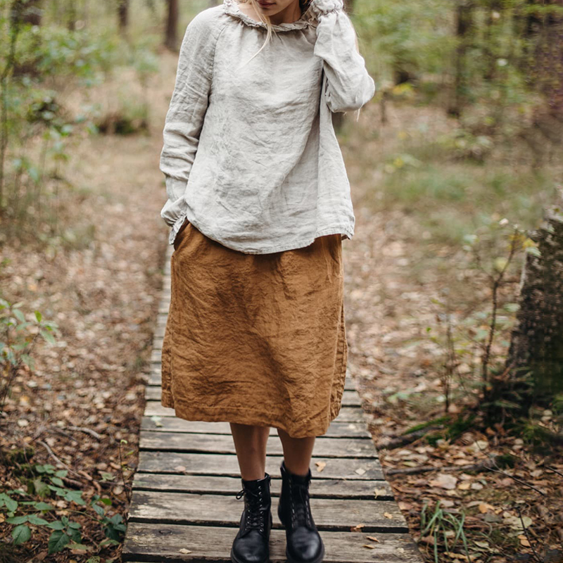 Vintage Stringy Selvedge Button Comfy Long Sleeve Shirt 2b50